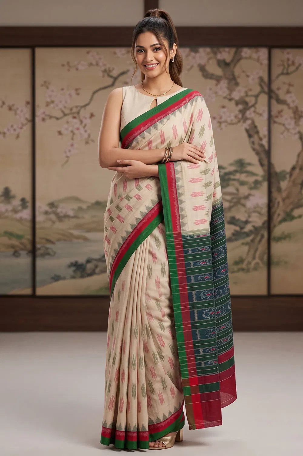 Orissa Ikat Deha Banda Cotton Saree