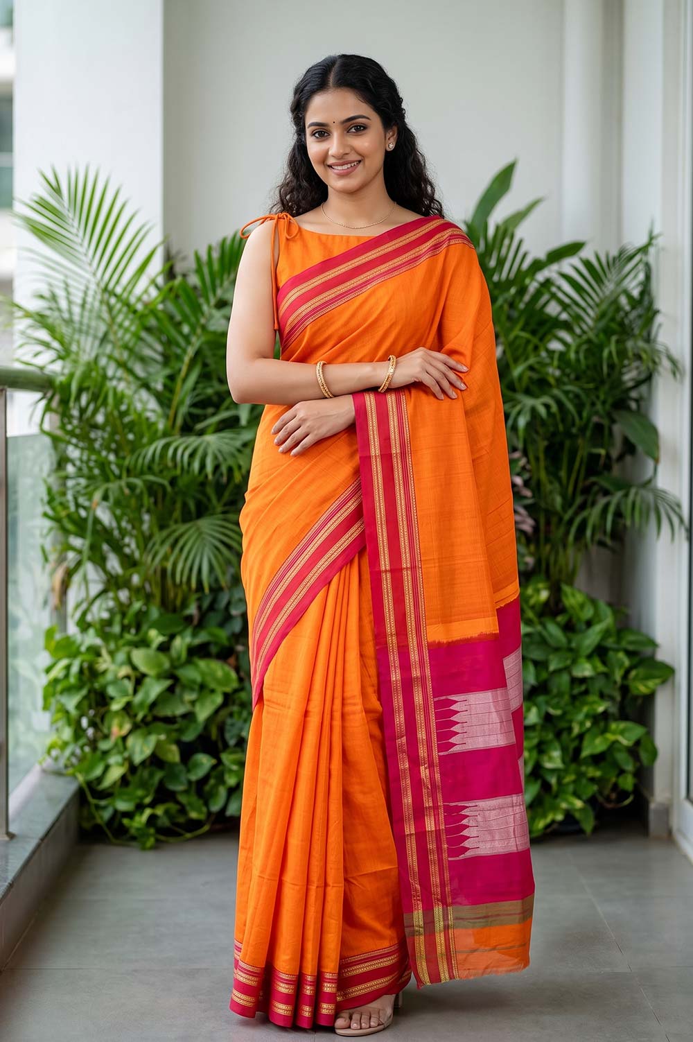 Ilkal Authentic Handloom Cotton-Silk Saree