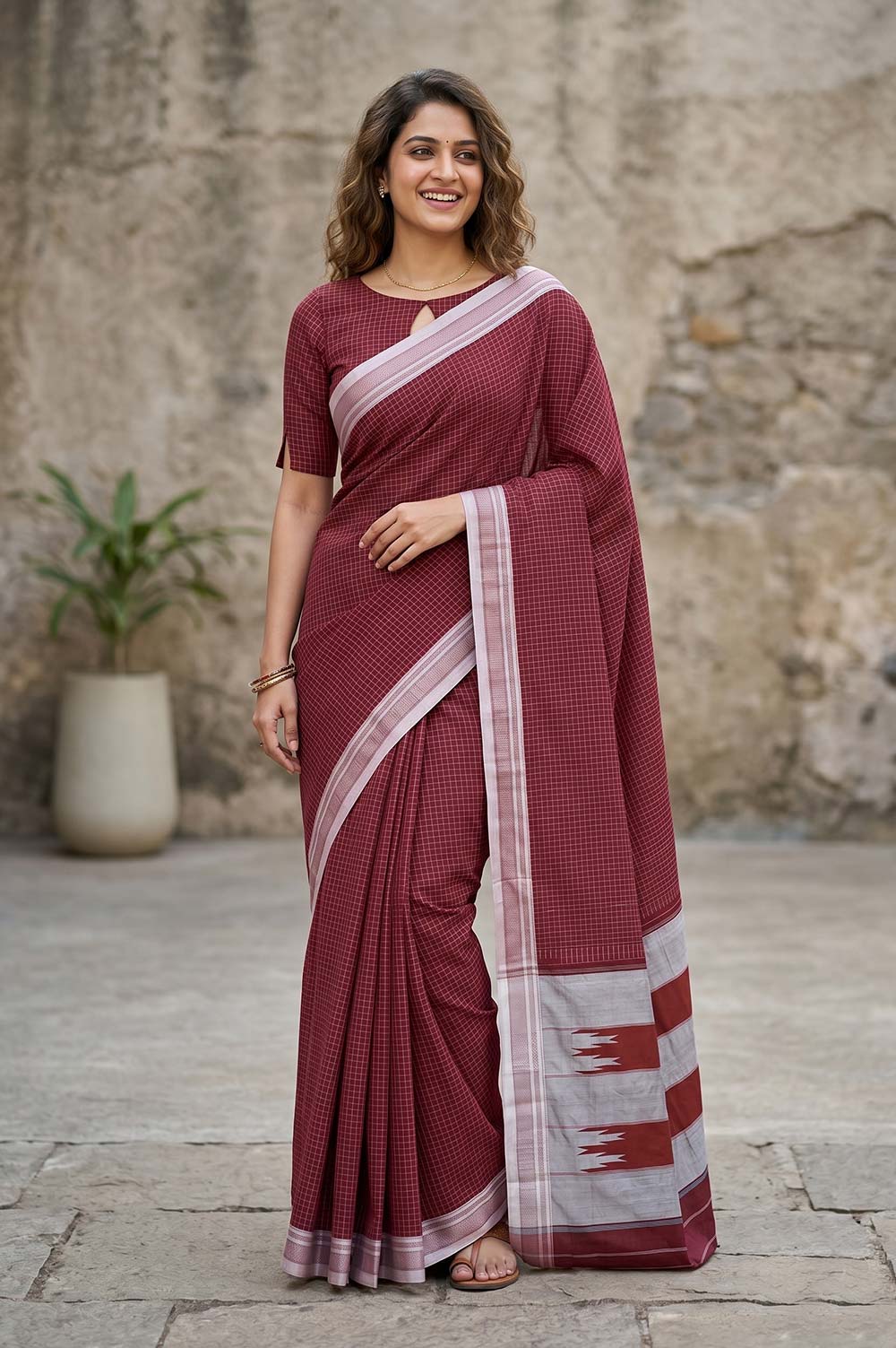 Ilkal Authentic Handloom Cotton-Silk Saree