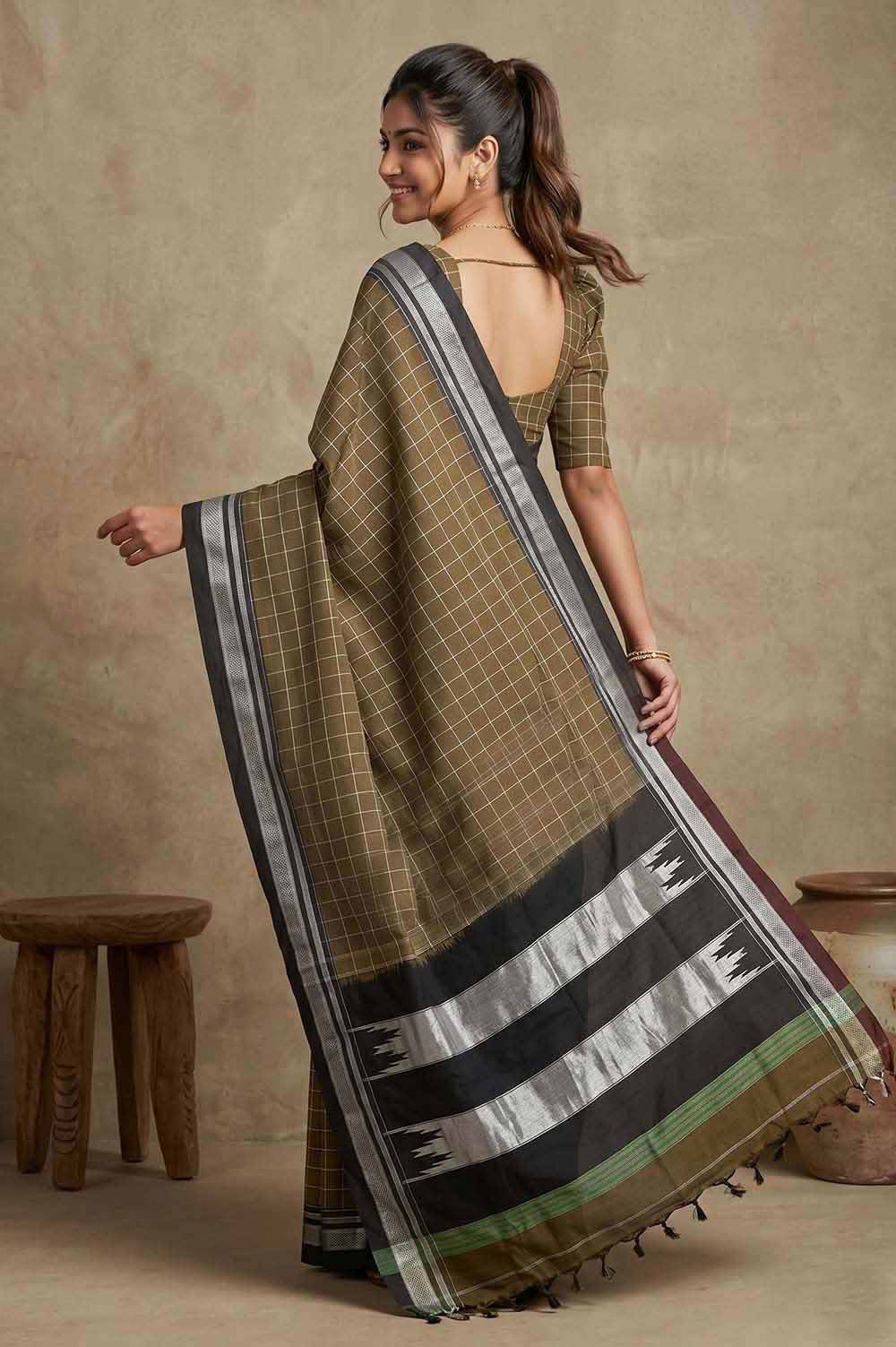 Ilkal Authentic Handloom Cotton-Silk Saree