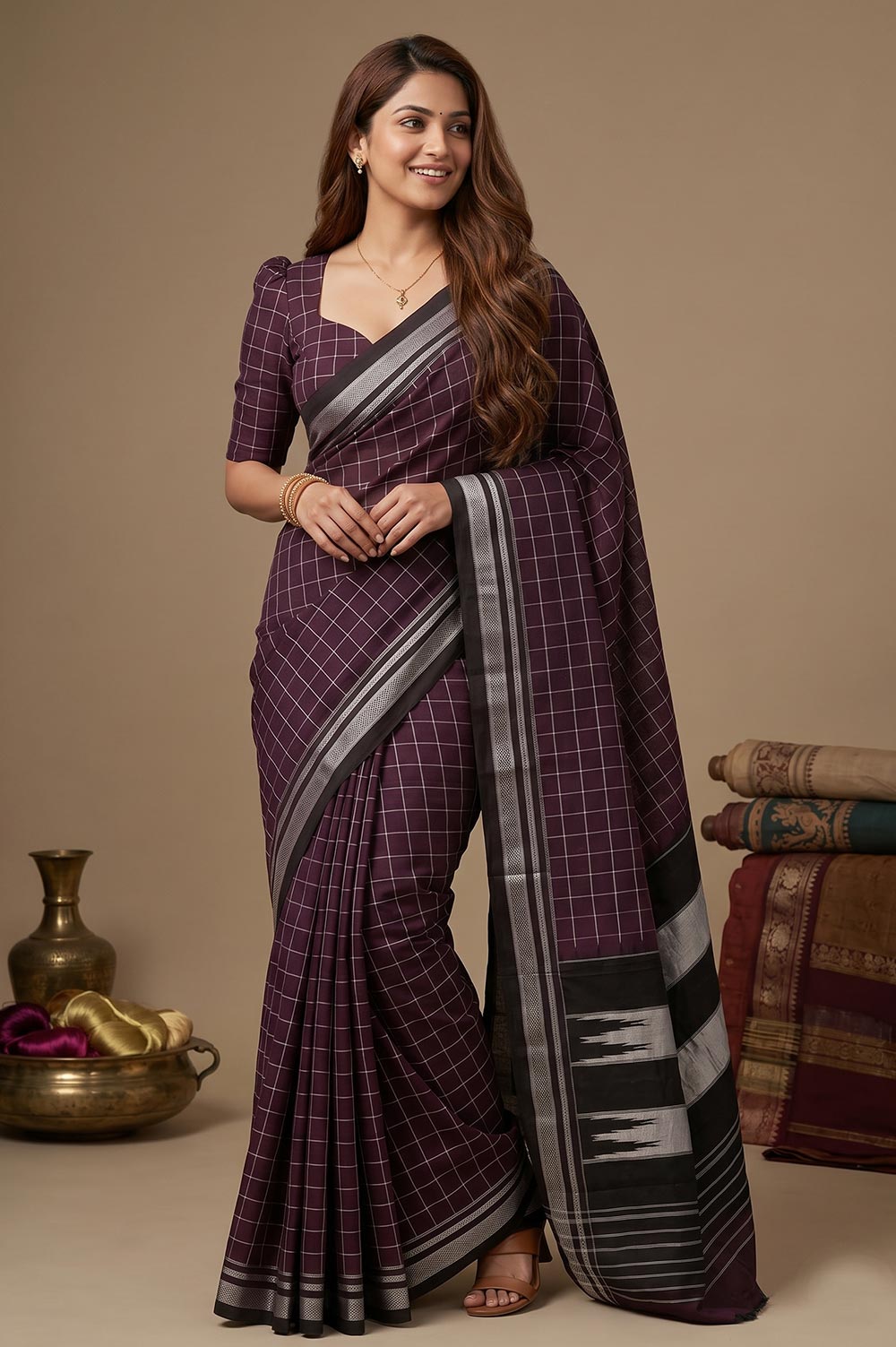 Ilkal Authentic Handloom Cotton-Silk Saree