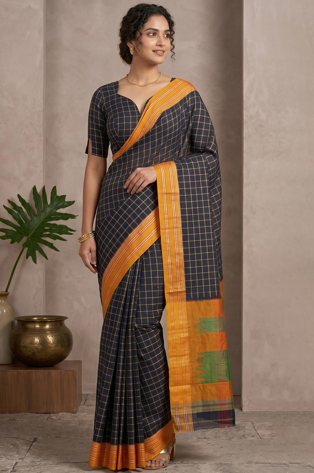 Ilkal Authentic Handloom Cotton-Silk Saree