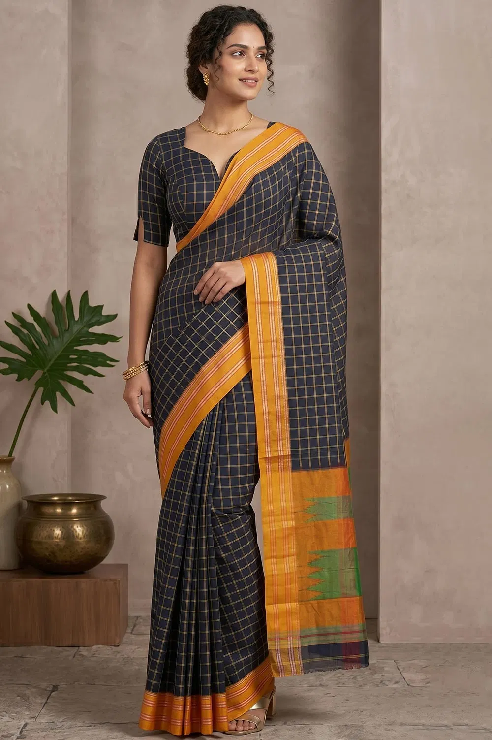 Ilkal Authentic Handloom Cotton-Silk Saree
