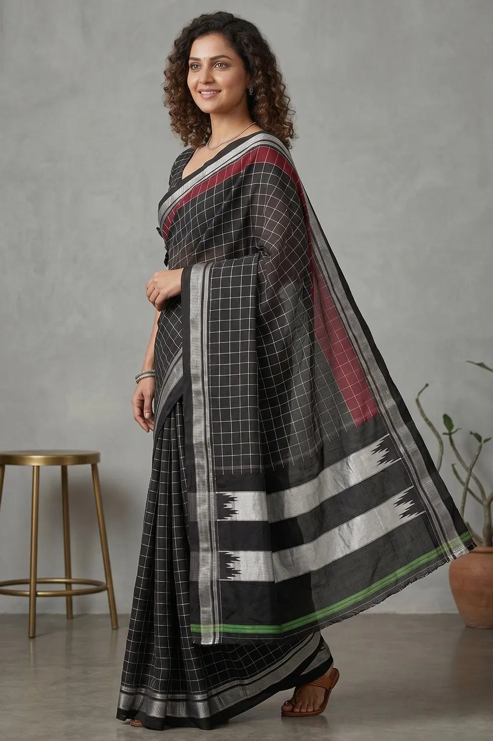 Ilkal Authentic Handloom Cotton-Silk Saree
