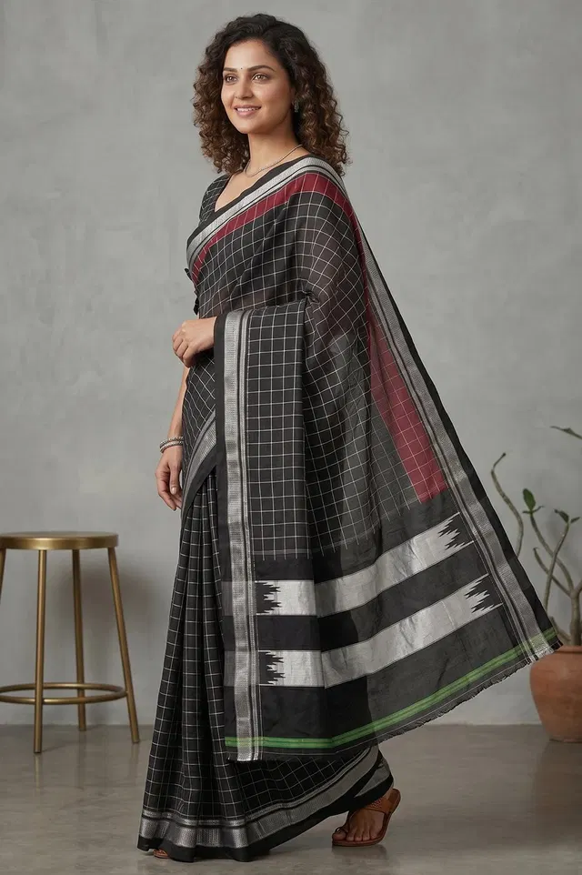 Ilkal Authentic Handloom Cotton-Silk Saree