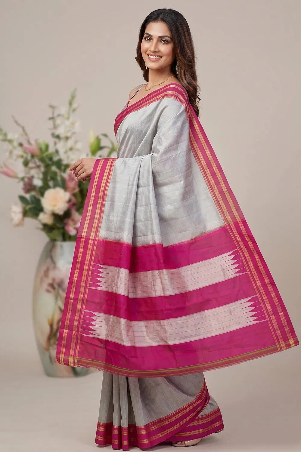 Ilkal Authentic Handloom Cotton-Silk Saree