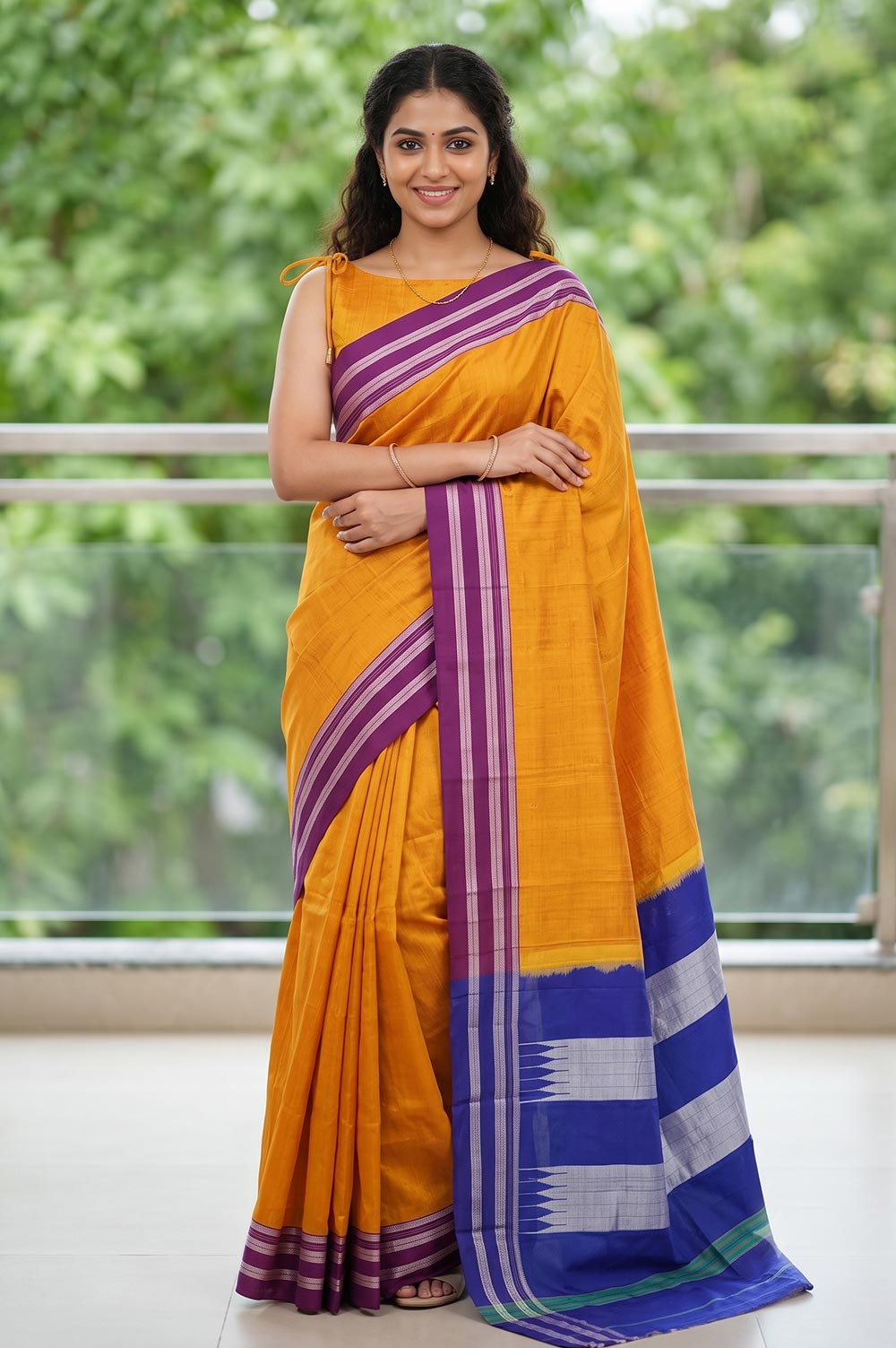 Ilkal Authentic Handloom Cotton-Silk Saree
