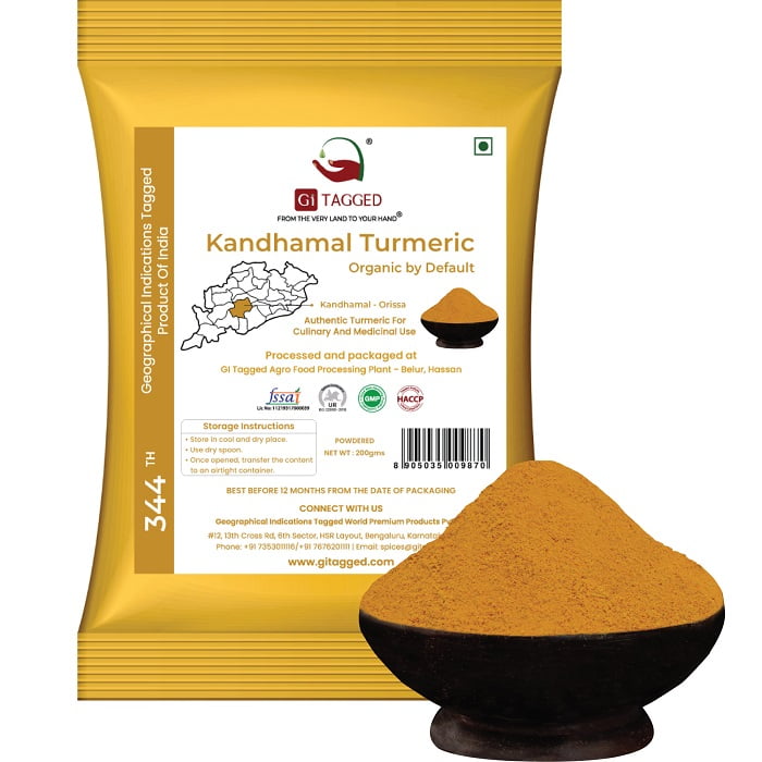 Odisha's Kandhamal Turmeric Haldi Powder - 200gms | 500gms