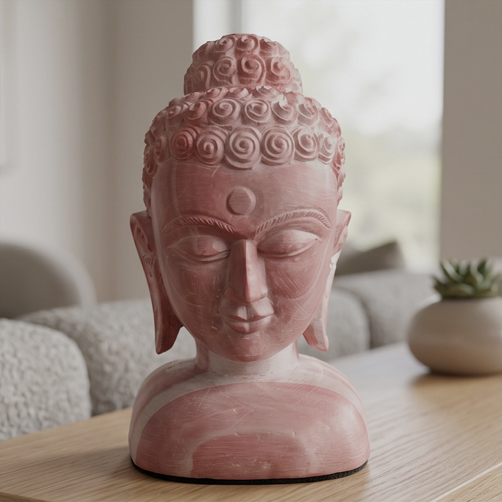 Konark Stone Carving Buddha (4 Inches)