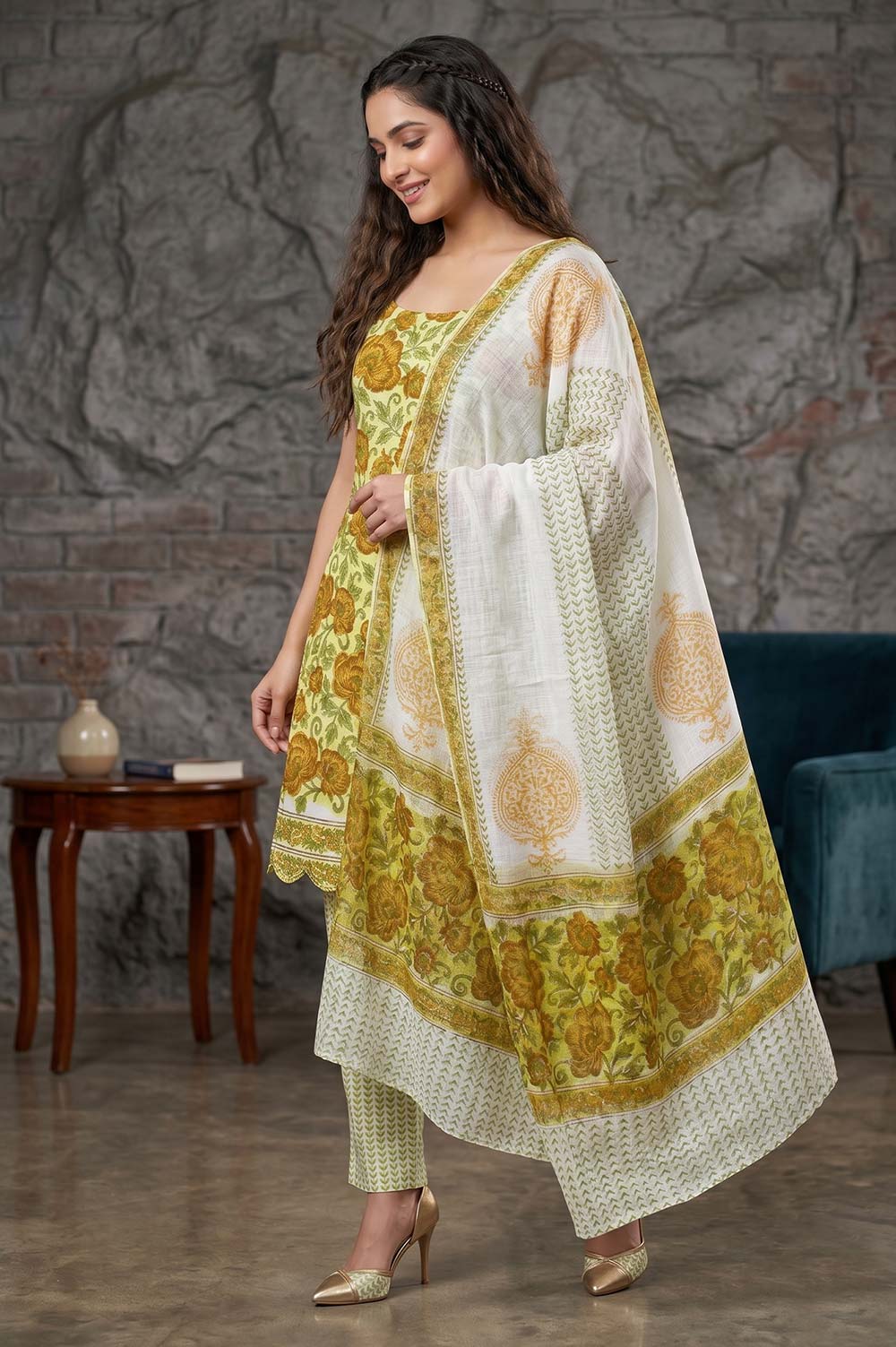 Farrukhabad Hand Block Print Salwar Suit