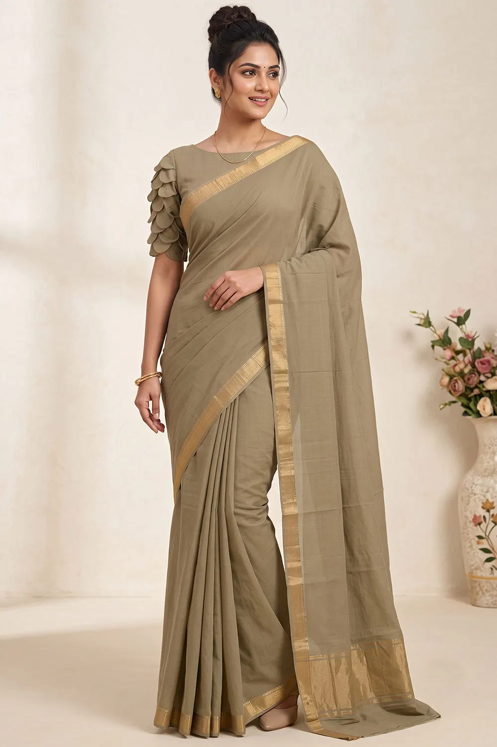 Mangalagiri Handloom Pure Cotton Saree