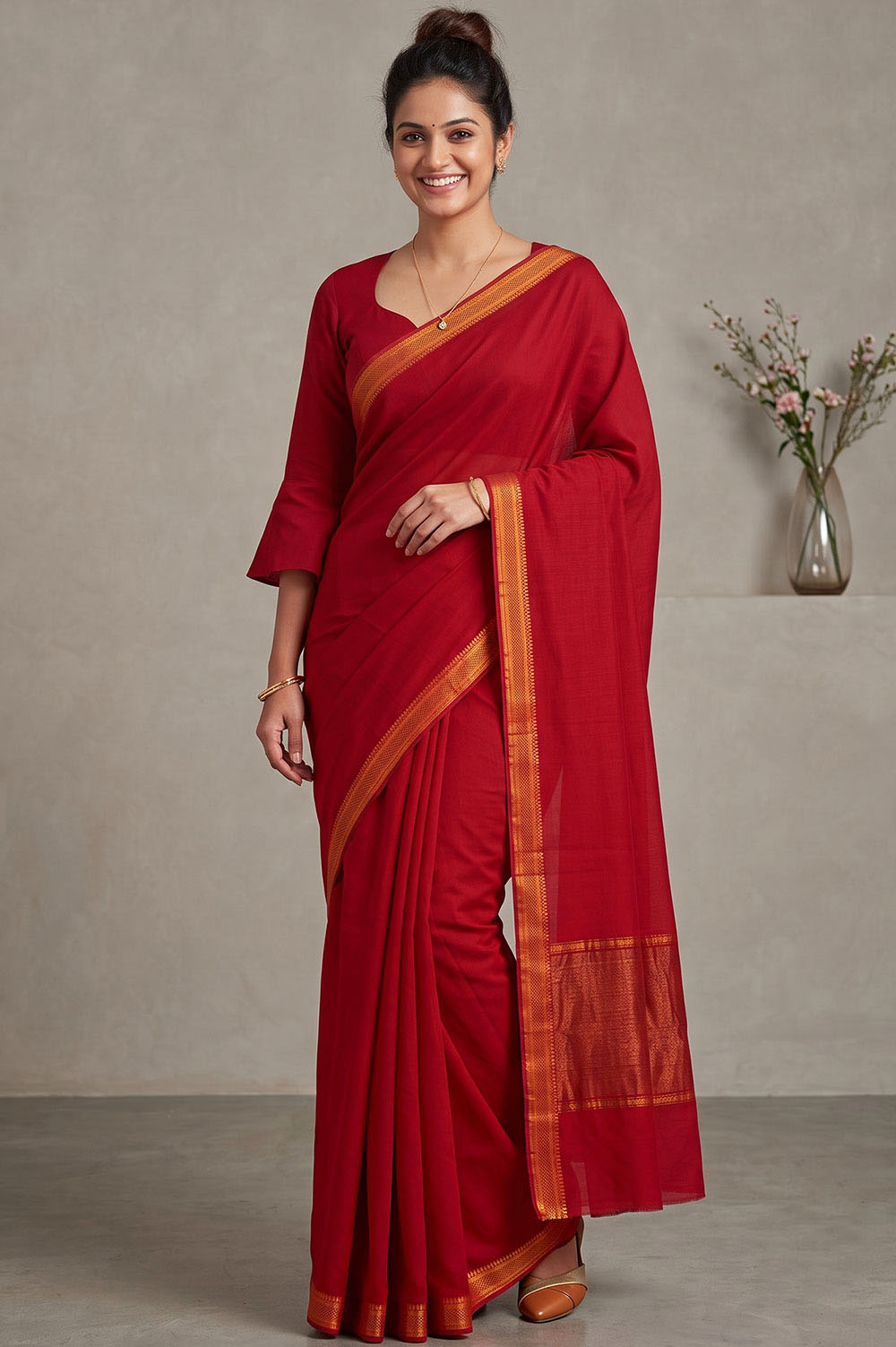 Mangalagiri Handloom Pure Cotton Saree