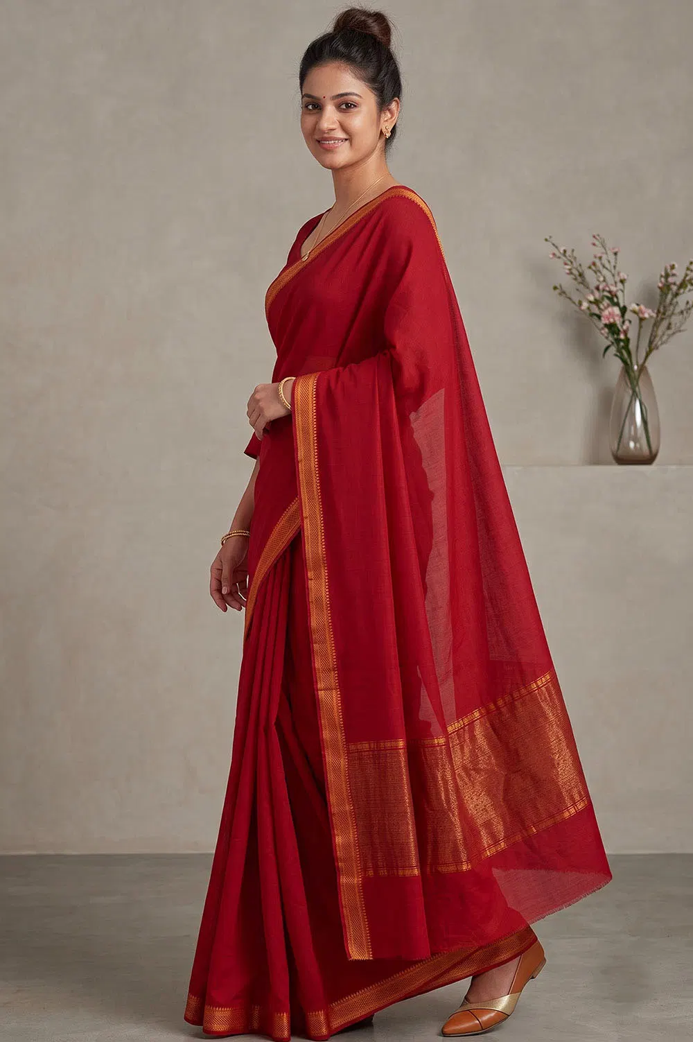 Mangalagiri Handloom Pure Cotton Saree