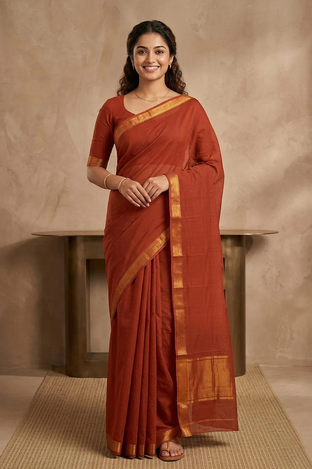 Mangalagiri Handloom Pure Cotton Saree
