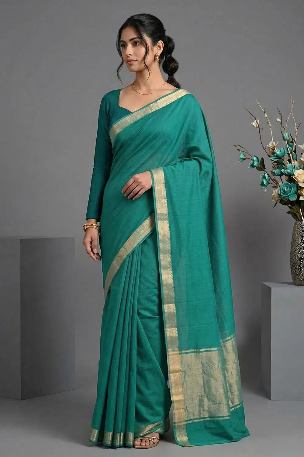 Mangalagiri Handloom Pure Cotton Saree