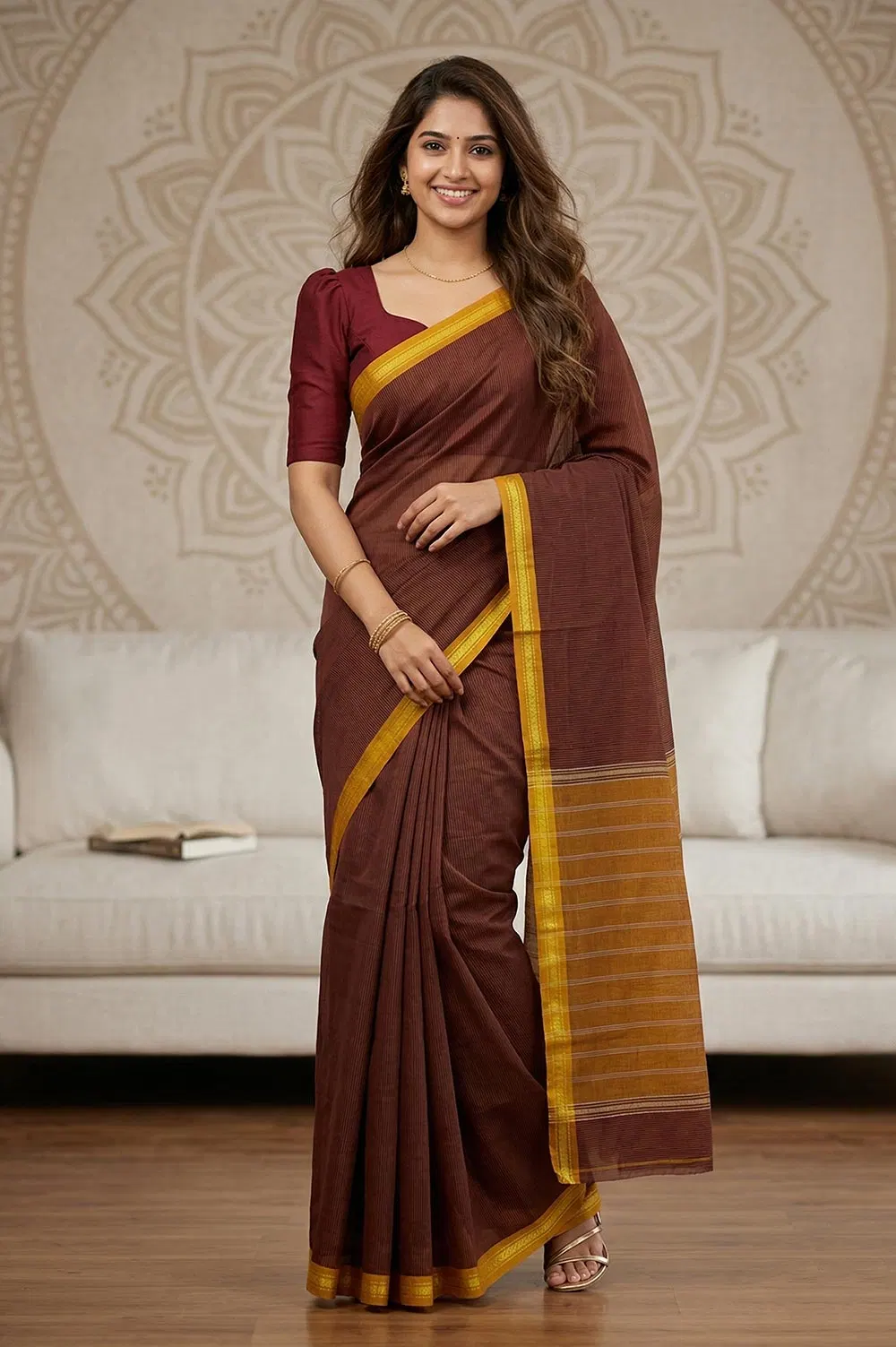 Udupi Handloom Cotton Saree
