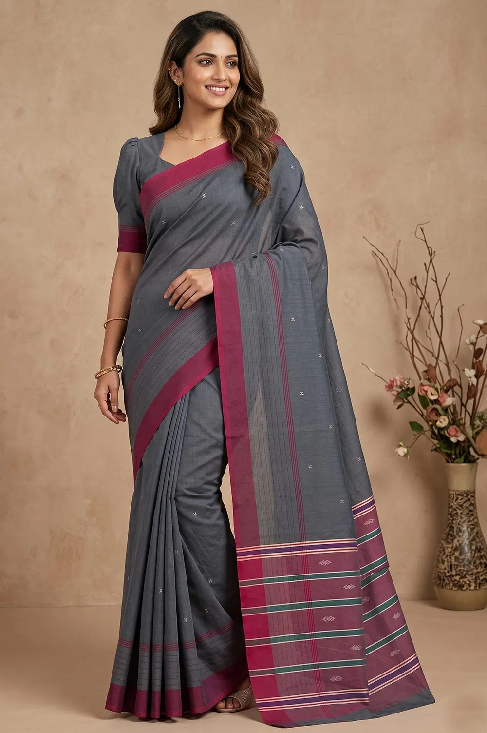 Udupi Handloom Cotton Saree