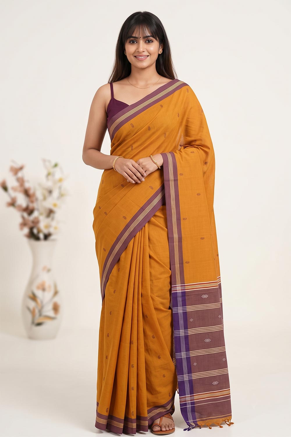 Udupi Handloom Cotton Saree