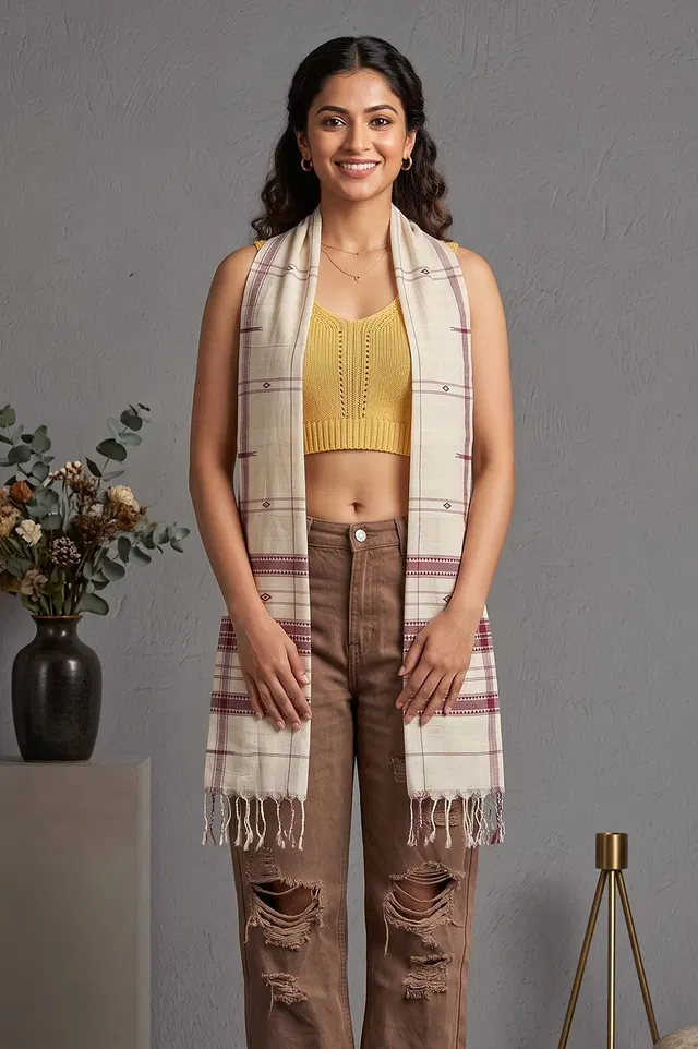 Organic Dyed Kotpad Pure Cotton Stole