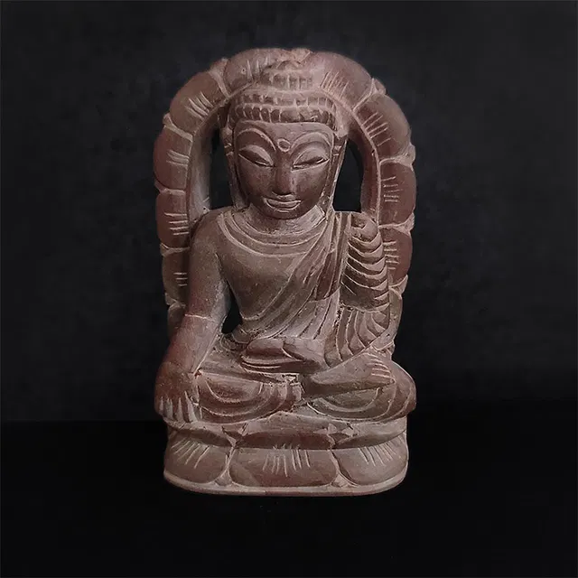 Konark Stone Carving Buddha (2 Inches)