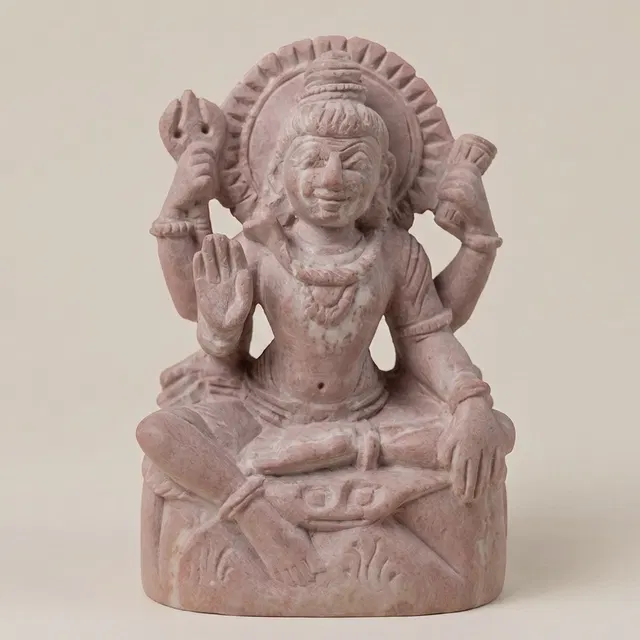 Konark Stone Carving Shiva (3 Inches)