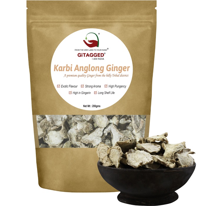 Assam's Karbi Anglong Dry Ginger (Whole) - 200gms