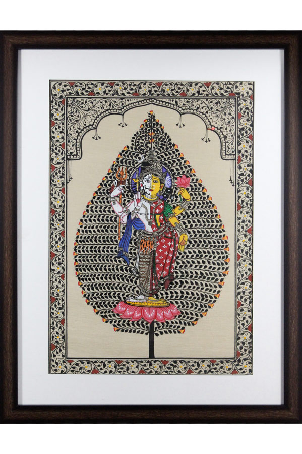Orissa Pattachitra Tree of Life Ardha Narishwara Painting (1.5*2) Feet