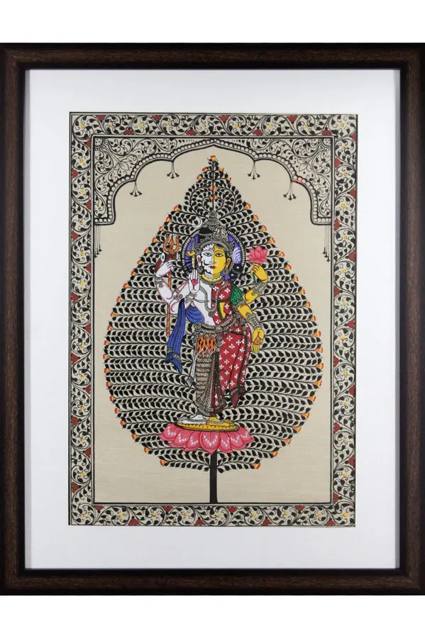 Orissa Pattachitra Tree of Life Ardha Narishwara Painting (1.5*2) Feet