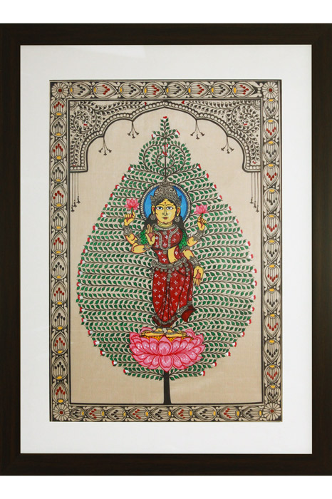 Orissa Pattachitra Tree of Life Lakshmi Painting (18*24) Inches