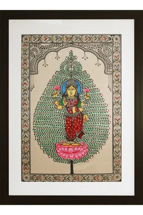 Orissa Pattachitra Tree of Life Lakshmi Painting (18*24) Inches