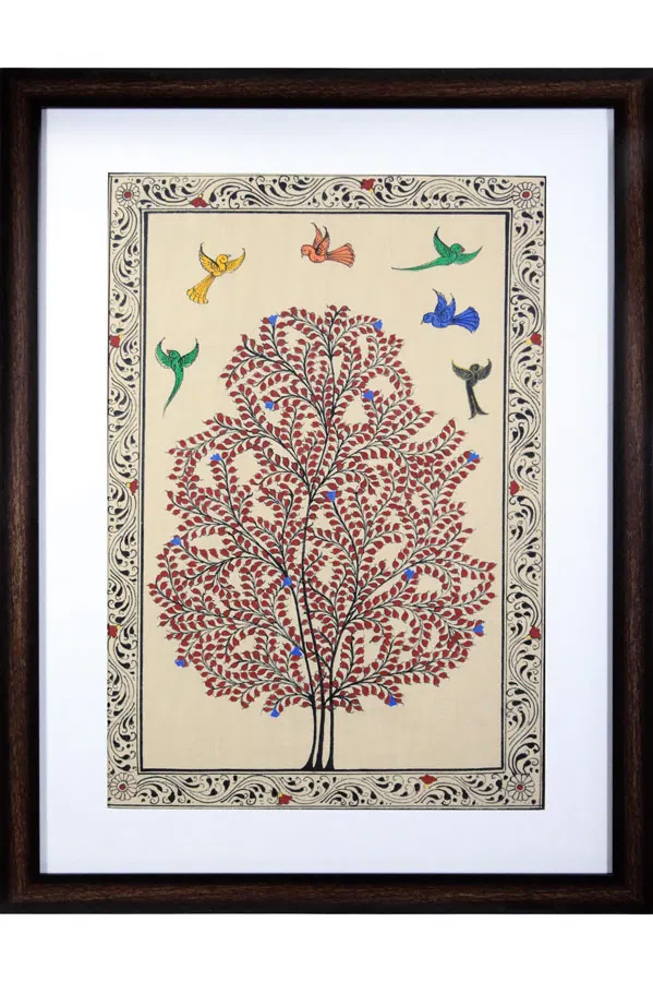 Tree Of Life Orissa Pattachitra Painting (18*24) Inches