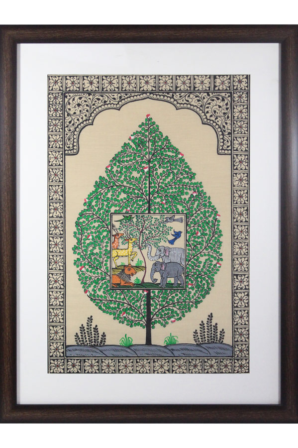 Orissa Pattachitra Tree of Life Painting (18*24)Inch
