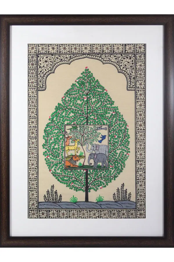 Orissa Pattachitra Tree of Life Painting (18*24)Inch