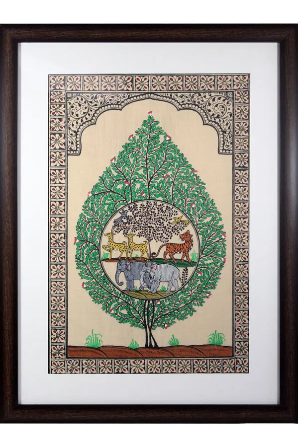 Orissa Pattachitra Tree of Life Painting (18*24)Inch