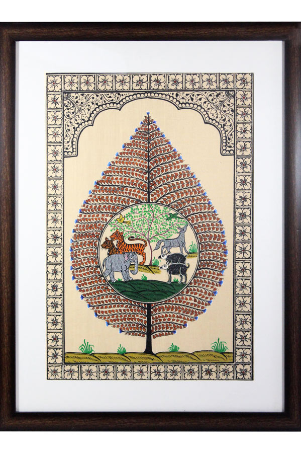 Orissa Pattachitra Tree of Life Painting (18*24)Inch