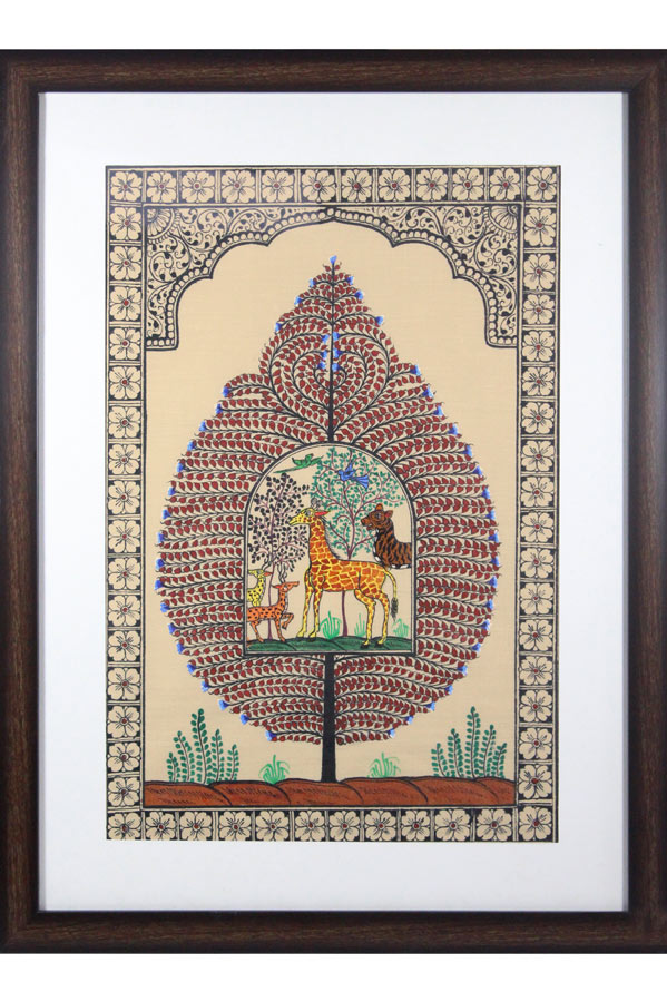 Orissa Pattachitra Tree of Life Painting (18*24)Inch
