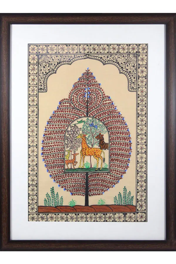 Orissa Pattachitra Tree of Life Painting (18*24)Inch