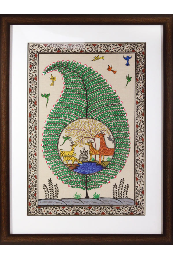 Tree of Life Orissa Pattachitra Painting (18*24) Inches