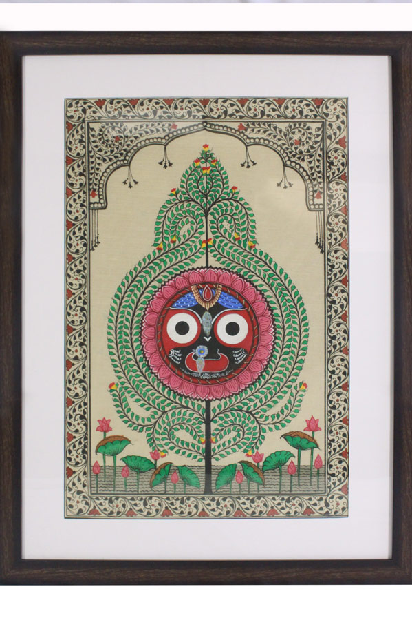 Tree of Life Orissa Pattachitra Jaganatha Painting (18*24) Inches