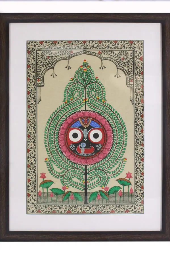 Tree of Life Orissa Pattachitra Jaganatha Painting (18*24) Inches