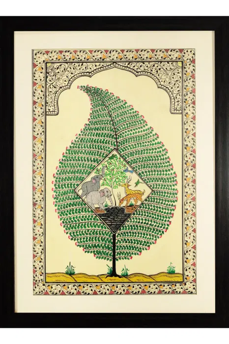 Tree of Life Orissa Pattachitra Decor Painting (17*23)Inch