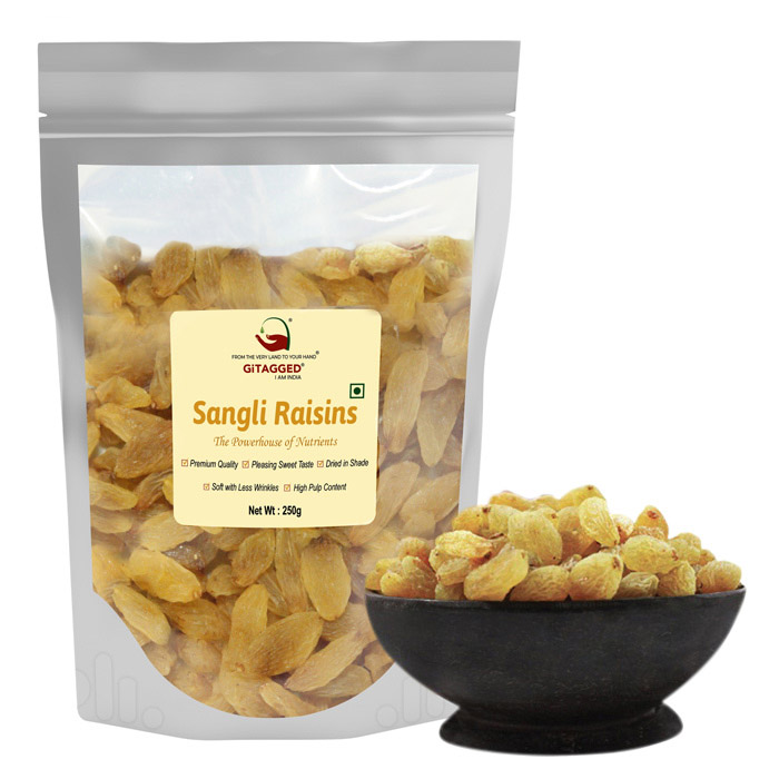 Sangli Golden Dry Raisins (Kishmish) - 250 gms