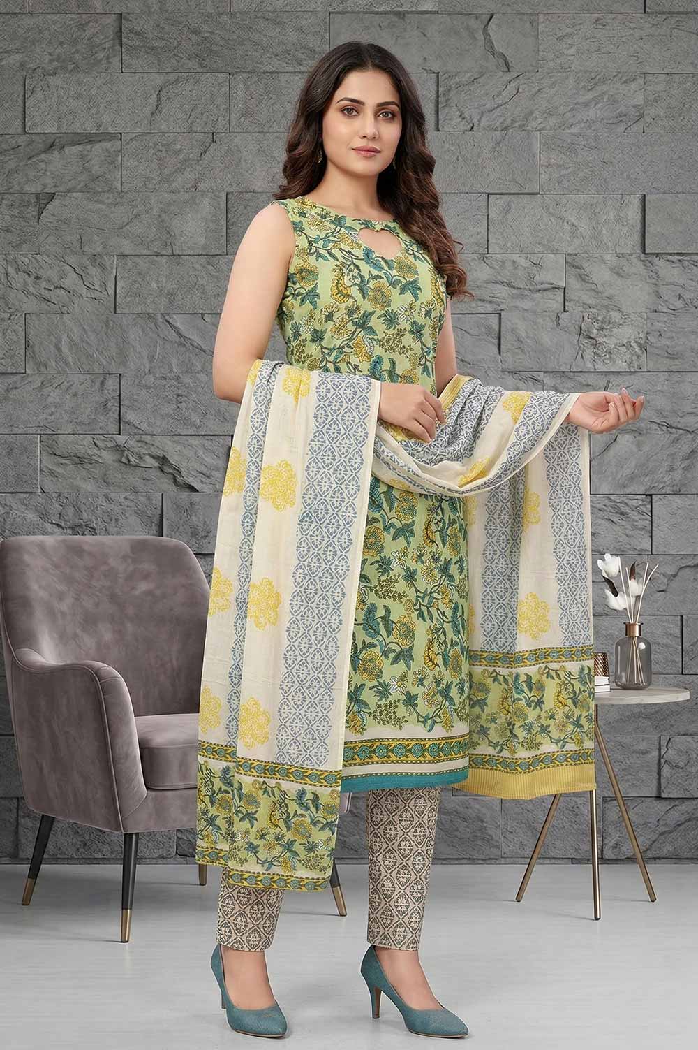 Farrukhabad Hand Block Print Salwar Suit