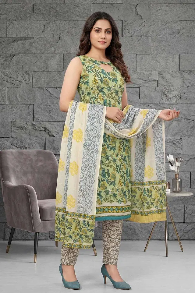 Farrukhabad Hand Block Print Salwar Suit