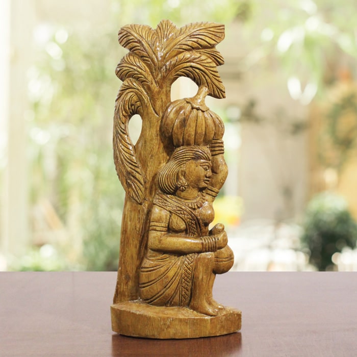 Bastar Wooden Handmade Bajar Artwork