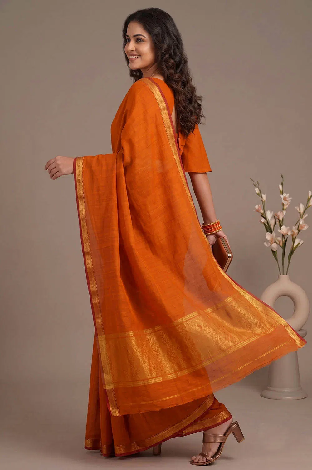 Mangalagiri Handloom Pure Cotton Saree