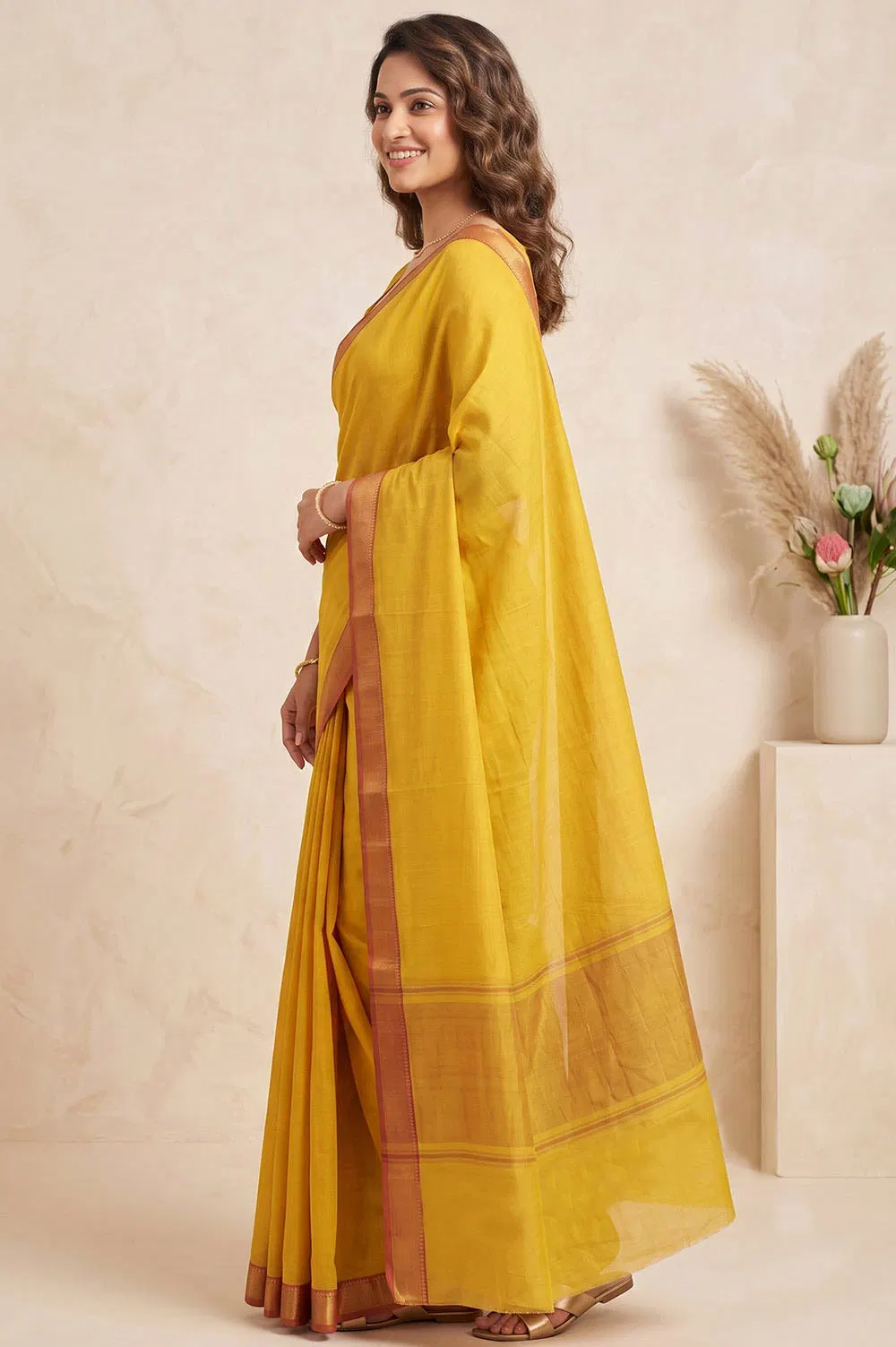 Mangalagiri Handloom Pure Cotton Saree