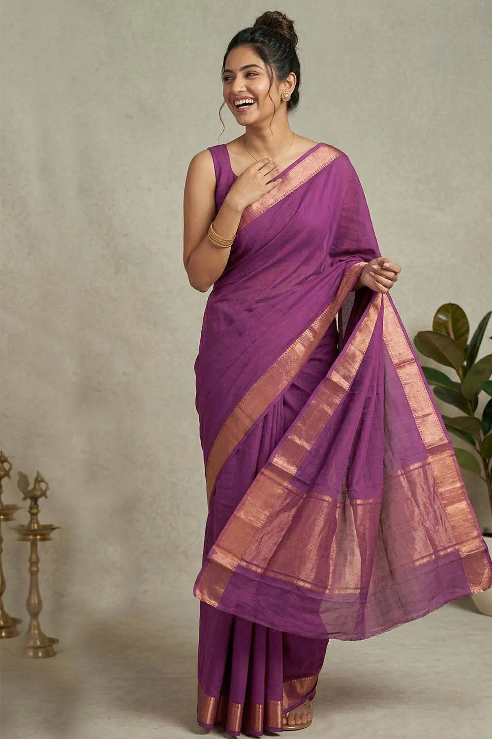 Mangalagiri Handloom Pure Cotton Saree