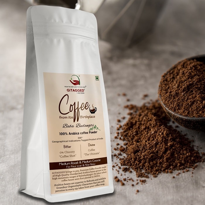 Baba Budangiri 100% Arabica Coffee Powder (0% Chicory, Black Coffee) - 250 gms
