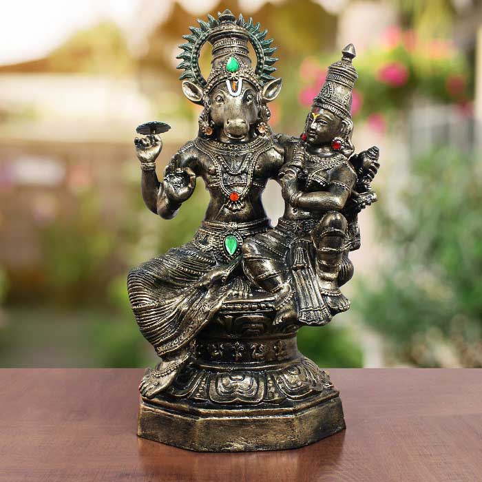 Thirukannur Papier Mache - Hayagriva (2 Ft)